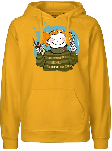 ProCRAFTinieren - Ringelpulliweisheit, Ringelpulli, Spruch, Weisheit, Lebensweisheit, handgezeichnet, Augeanhirn - Fairtrade Hoodie