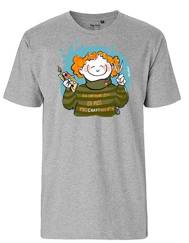 ProCRAFTinieren - Ringelpulliweisheit, Ringelpulli, Spruch, Weisheit, Lebensweisheit, handgezeichnet, Augeanhirn - Fairtrade T-Shirt