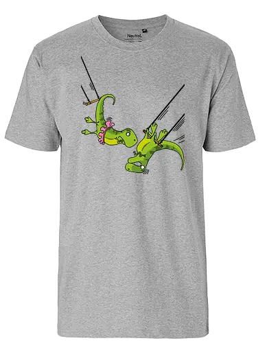 Acrobats - Acrobats, Circus, T-Rex, Dinosaurs - Fairtrade T-Shirt