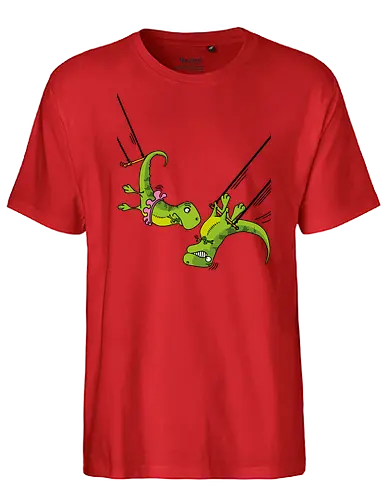 Acrobats - Acrobats, Circus, T-Rex, Dinosaurs - Fairtrade T-Shirt