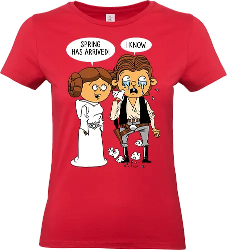 Allergy Wars - Space Opera, Han Solo, Princess Leia - Standard T-Shirt (Women)