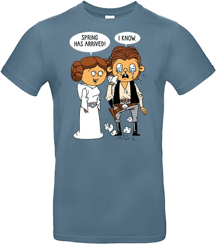 Allergy Wars - Space Opera, Han Solo, Princess Leia - Standard T-Shirt