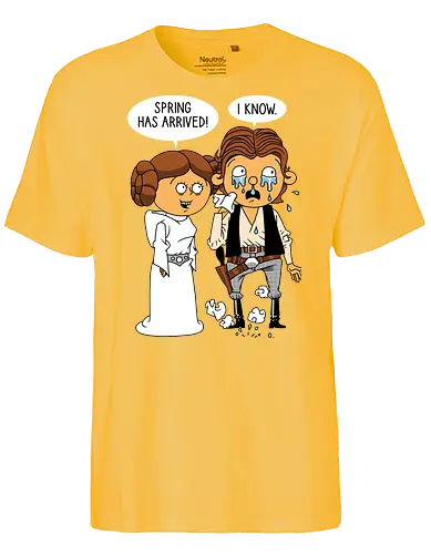 Allergy Wars - Space Opera, Han Solo, Princess Leia - Fairtrade T-Shirt