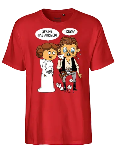 Allergy Wars - Space Opera, Han Solo, Princess Leia - Fairtrade T-Shirt