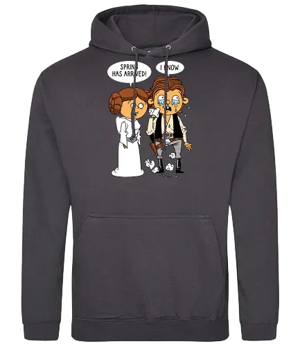 Allergy Wars - Space Opera, Han Solo, Princess Leia - Standard Hoodie