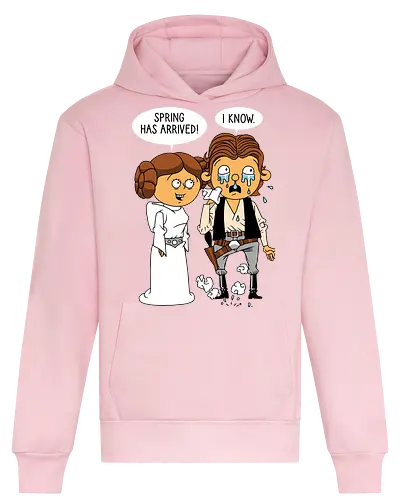 Allergy Wars - Space Opera, Han Solo, Princess Leia - Heavyweight Hoodie