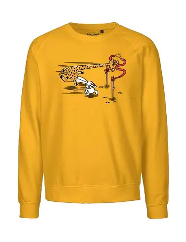 Born Winner - Giraffe, Rabbit, Race, Winner - Fairtrade Sweatshirt