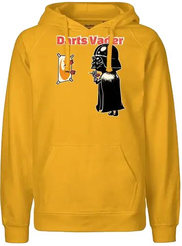 Darts Vader - Space Opera, Villain, Darts - Fairtrade Hoodie