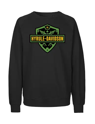 Fantasy Elf Bike Logo - Fantasy, Elf, Logo, Bike, Retro Vintage, Vintage, Retro, Video Games, Video Game, Adventure - Fairtrade Sweatshirt
