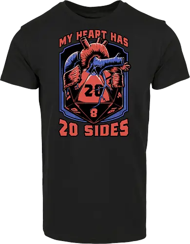 RPG d20 Dice Heart