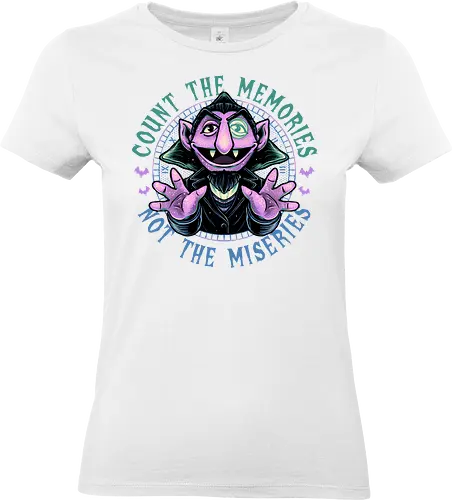 Count the Memories - TV show, vampire, Dracula, funny, inspirational, motivational, memories - Standard T-Shirt (Women)