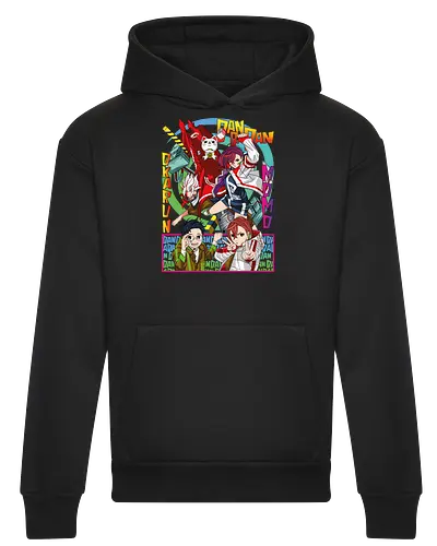 Momo & Okarun - anime art, dandadan, momo ayase, okarun, anime duo, supernatural romance, yokai anime, manga anime, japanese anime - Heavyweight Hoodie