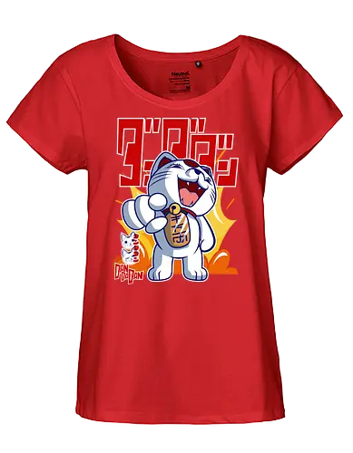 Turbo Cat - dandadan, possessed cat, urban legend, yokai anime, horror comedy anime, manga anime, japanese anime, anime illustration - Fairtrade Girl Shirt