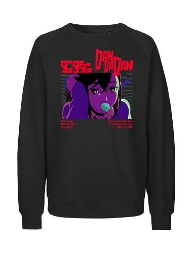 Momo Ayase - dandadan, momo ayase, anime girl, psychic powers, supernatural anime, manga anime, japanese anime, anime art, otaku style - Fairtrade Sweatshirt