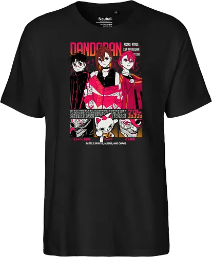 Dandadan - dandadan, paranormal anime, alien invasion, yokai battle, sci fi horror, action comedy manga, supernatural duo, japanese manga series, anime illustration - Fairtrade T-Shirt