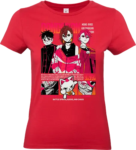 Dandadan - dandadan, paranormal anime, alien invasion, yokai battle, sci fi horror, action comedy manga, supernatural duo, japanese manga series, anime illustration - Standard T-Shirt (Women)