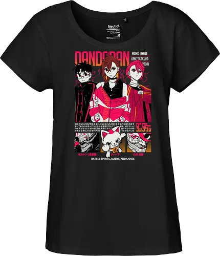 Dandadan - dandadan, paranormal anime, alien invasion, yokai battle, sci fi horror, action comedy manga, supernatural duo, japanese manga series, anime illustration - Fairtrade Girl Shirt