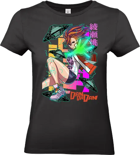 Momo Ayase – Psychic Girl from Dandadan - dandadan, momo ayase, psychic anime girl, supernatural powers, occult anime, manga series, japanese anime, anime art, otaku style - Standard T-Shirt (Women)