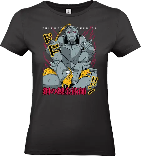 Alph Metal - alphonse elric, alphonse armor, soul bound armor, anime character, alchemist, fantasy anime, manga series, japanese anime, anime art - Standard T-Shirt (Women)