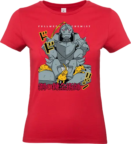 Alph Metal - alphonse elric, alphonse armor, soul bound armor, anime character, alchemist, fantasy anime, manga series, japanese anime, anime art - Standard T-Shirt (Women)