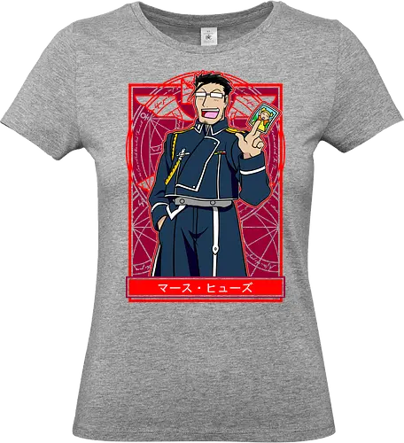 Maes Hughes Full Metal - fullmetal alchemist, maes hughes, amestris military, anime character, emotional anime moment, brotherhood anime, manga anime, japanese anime, anime art - Standard T-Shirt (Women)