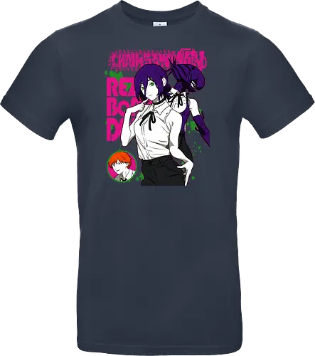 Reze & Denji Chainsawman - manga anime, japanese anime, anime art, shonen anime, Chainsaw, reze and denji, bomb girl arc, anime couple, tragic romance - Standard T-Shirt