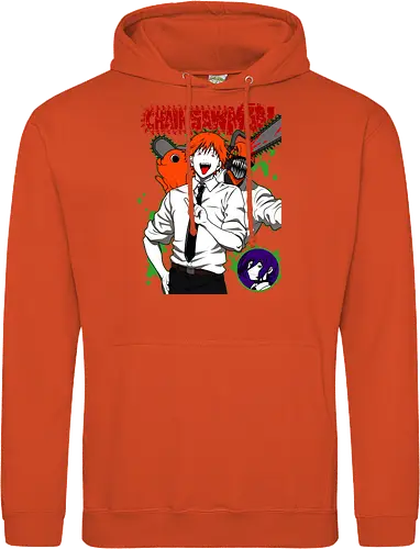Denji & Reze Chainsawman - Chainsaw, denji and reze, anime duo, dark romance anime, action manga, devil hunters, japanese anime, anime illustration, otaku style - Standard Hoodie