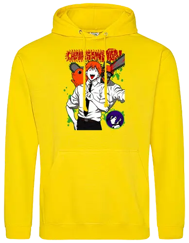 Denji & Reze Chainsawman - Chainsaw, denji and reze, anime duo, dark romance anime, action manga, devil hunters, japanese anime, anime illustration, otaku style - Standard Hoodie