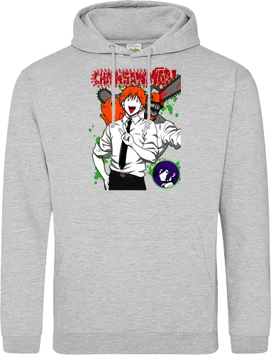 Denji & Reze Chainsawman - Chainsaw, denji and reze, anime duo, dark romance anime, action manga, devil hunters, japanese anime, anime illustration, otaku style - Standard Hoodie