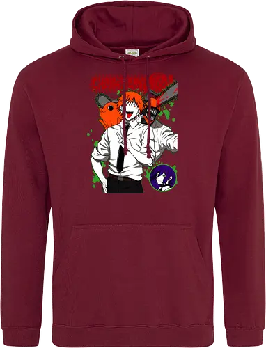 Denji & Reze Chainsawman - Chainsaw, denji and reze, anime duo, dark romance anime, action manga, devil hunters, japanese anime, anime illustration, otaku style - Standard Hoodie
