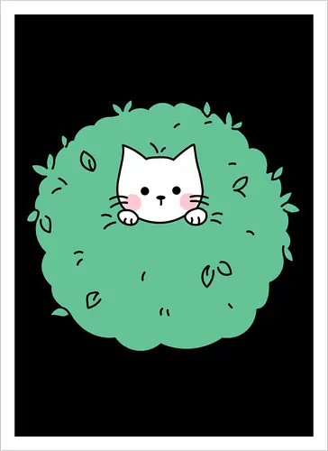 Gatito Lindo en un Arbusto