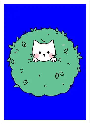 Gatito Lindo en un Arbusto