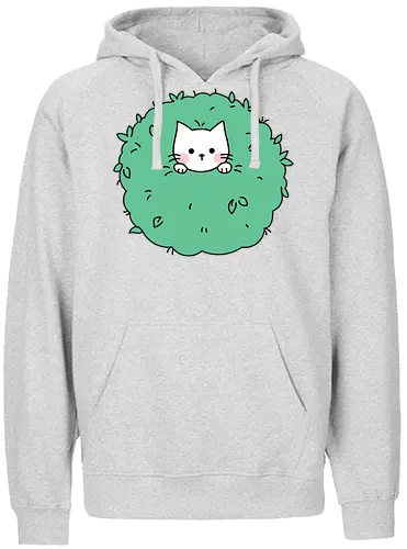 Gatito Lindo en un Arbusto - Gato, Animales, Gatito, Adorable, Gato Negro, Arbusto, Divertido, Gatos, Gatos Adorables, Mascotas - Fairtrade Hoodie