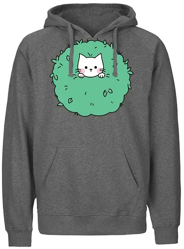 Gatito Lindo en un Arbusto - Gato, Animales, Gatito, Adorable, Gato Negro, Arbusto, Divertido, Gatos, Gatos Adorables, Mascotas - Fairtrade Hoodie