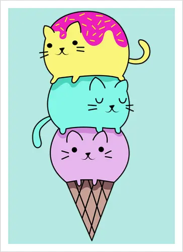 Gatos en Helado