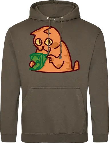 Gato contando dinero