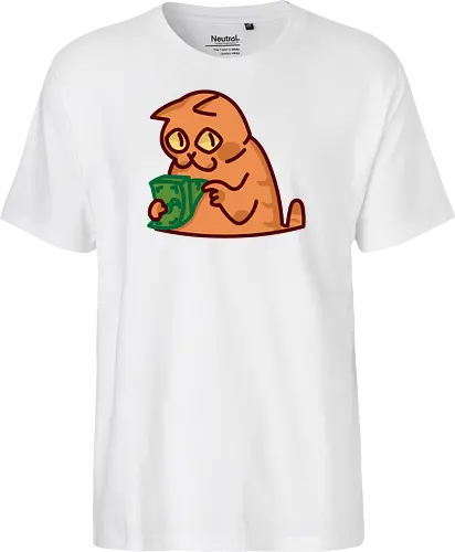 Gato contando dinero