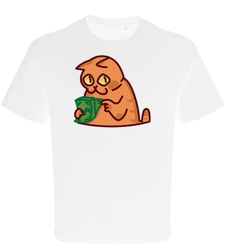 Gato contando dinero