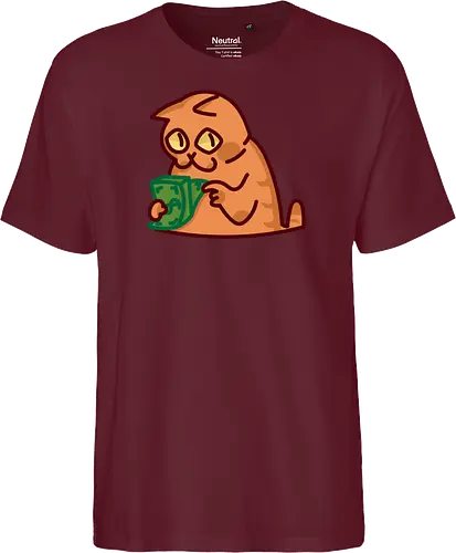 Gato contando dinero