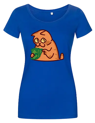 Gato contando dinero