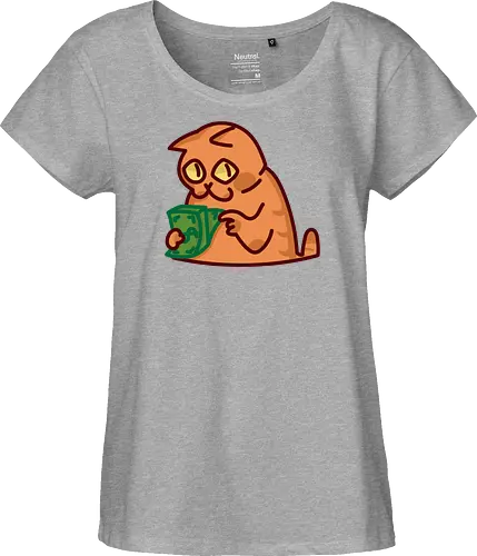 Gato contando dinero