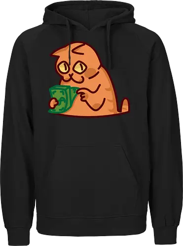 Gato contando dinero