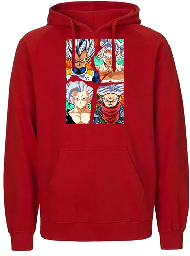 the four saiyan god - songoku, anime, manga, songohan, vegeta, trunks, supersaiyan, saiyan, ultrainstinct, Dragon - Fairtrade Hoodie