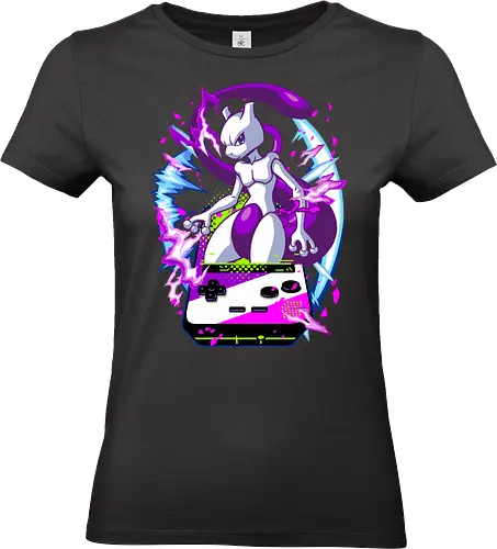 lucky gacha mewtwo - anime, manga, Pocket, mew, legend, cute, funny, game, videogame, retro, vintage, monster - Standard T-Shirt (Women)