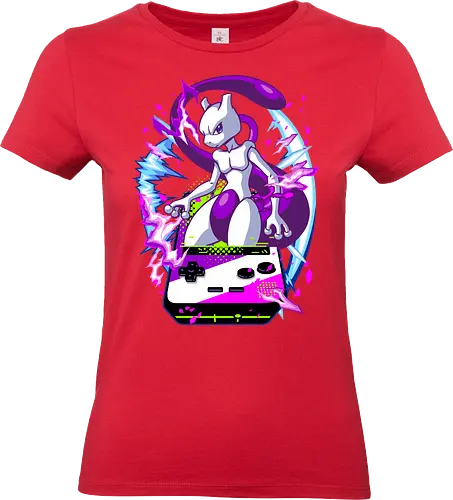 lucky gacha mewtwo - anime, manga, Pocket, mew, legend, cute, funny, game, videogame, retro, vintage, monster - Standard T-Shirt (Women)
