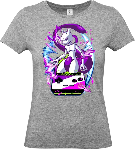 lucky gacha mewtwo - anime, manga, Pocket, mew, legend, cute, funny, game, videogame, retro, vintage, monster - Standard T-Shirt (Women)
