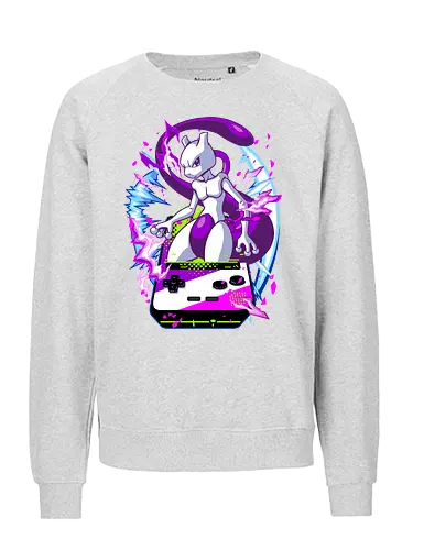 lucky gacha mewtwo - anime, manga, Pocket, mew, legend, cute, funny, game, videogame, retro, vintage, monster - Fairtrade Sweatshirt