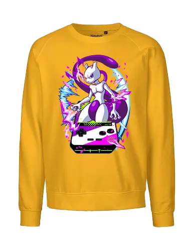 lucky gacha mewtwo - anime, manga, Pocket, mew, legend, cute, funny, game, videogame, retro, vintage, monster - Fairtrade Sweatshirt