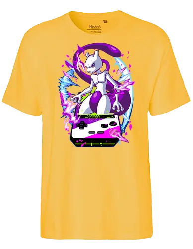 lucky gacha mewtwo - anime, manga, Pocket, mew, legend, cute, funny, game, videogame, retro, vintage, monster - Fairtrade T-Shirt