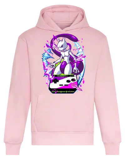 lucky gacha mewtwo - anime, manga, Pocket, mew, legend, cute, funny, game, videogame, retro, vintage, monster - Heavyweight Hoodie